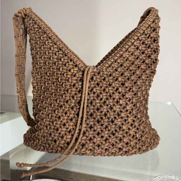 Hand Woven Brown Shoulder Bag OLD NAVY - Picture 8 of 8